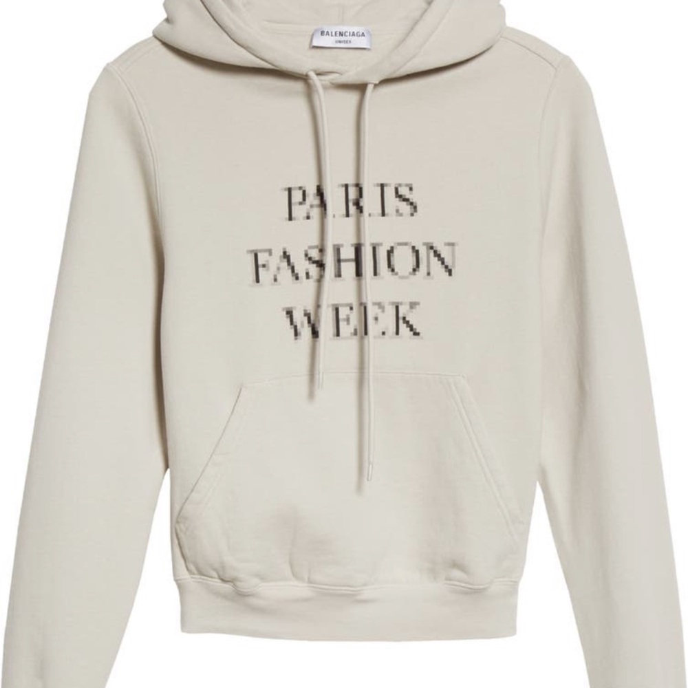 Balenciaga Paris fashion week hoodie.